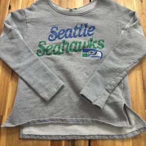 Junk Food Clothing Gray Seattle Seahawks Sweatshirt